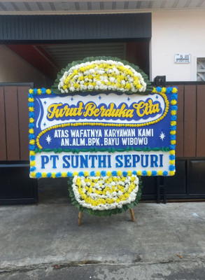 Papan Bunga Duka di Ujuna